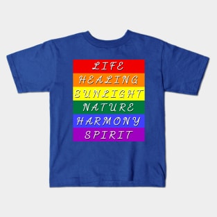 Pride Flag Meaning  LGBTQ Kids T-Shirt